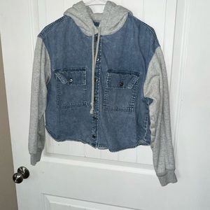 American Eagle cropped Shacket